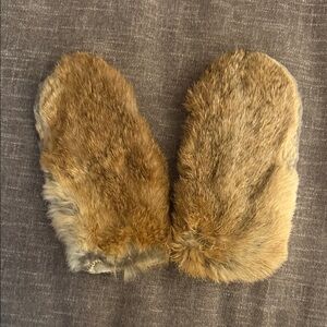 Real rabbit Fur Mittens